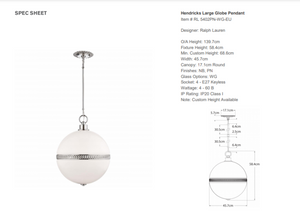 Lampa wisząca Ralph Lauren Home Hendricks Large