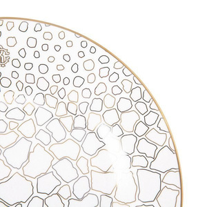 Set of six Roberto Cavalli Home bread and butter plates, from the Giraffa collection