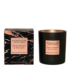 Luna-Dark Amber & Vetiver Scented Candle 