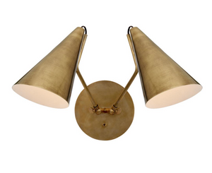 Clemente Double wall lamp by Aerin Visual Comfort brand