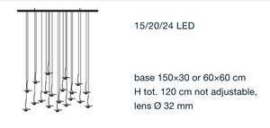 Żyrandol Jackie O 24 LED marki Catellani & Smith