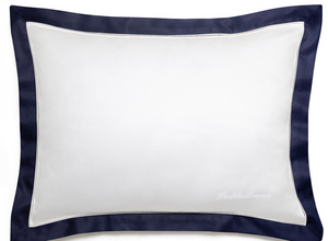 Ralph Lauren Home pillowcase, from the Langdon (Navy) collection