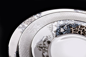 Set of six Roberto Cavalli Home tea cups, from the Palazzo Pitti collection 