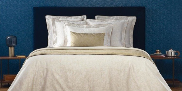 Yves Delorme comforter cover, from the Belami (Ivoire) collection