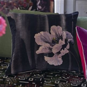 Designers Guild Delft Flower Noir decorative pillow 