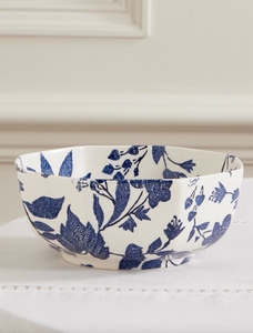 Ośmiokątna misa Ralph Lauren Home x Burleigh Garden Vine Indigo