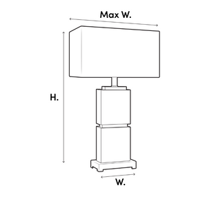 Lampa stołowa Lucente marki Eichholtz