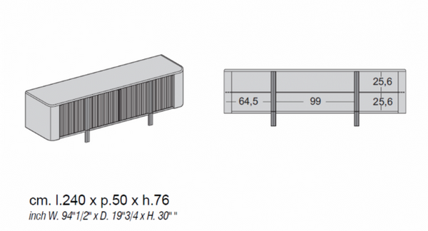 Tecla sideboard by Casamilano