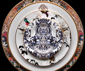 Zestaw sześciu miseczek do ryżu marki Roberto Cavalli Home z kolekcji Azulejos