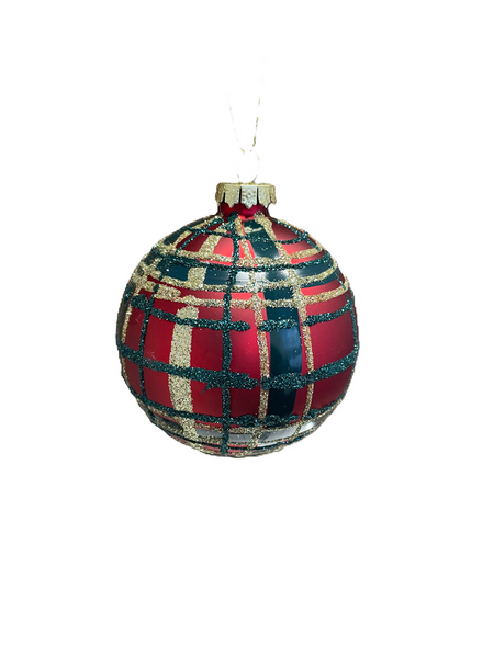 Christmas bauble in red color 