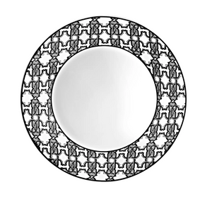 Zestaw sześciu talerzy do zupy Roberto Cavalli Home, z kolekcji Monogram Black