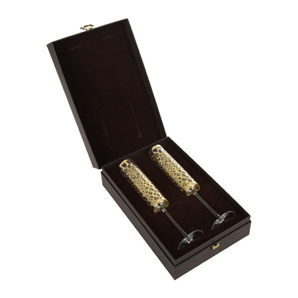 Set of two Roberto Cavalli Home Marrakech champagne glasses