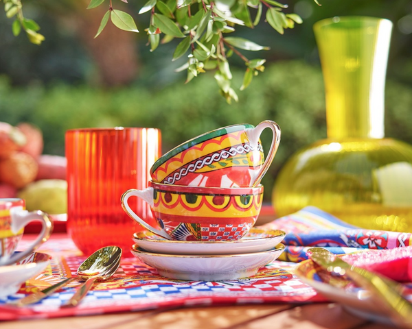 Filiżanka i spodek do cappuccino Dolce&Gabbana, Carretto Siciliano