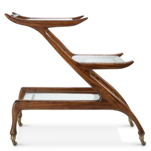 Manzo Double serving trolley from Eichholtz