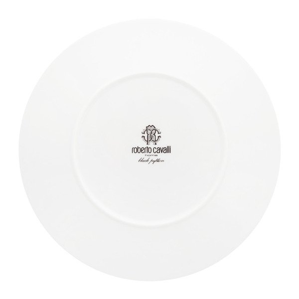 Zestaw sześciu talerzy deserowych Roberto Cavalli Home, z kolekcji Python (Black)