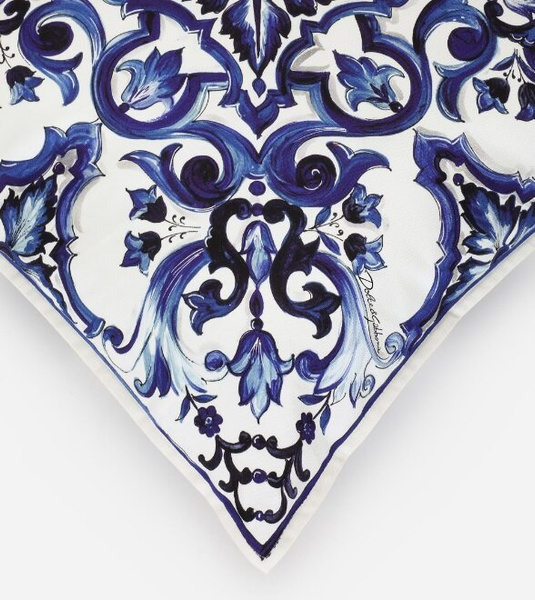 Dolce&Gabbana canvas cushion, Blu Mediterraneo
