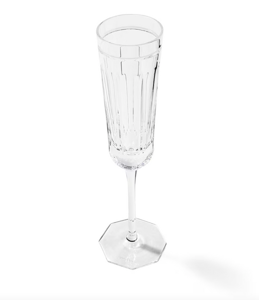 Set of two Ralph Lauren Home champagne glasses, from the Coraline collection