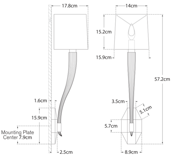 Kinkiet E.F Chapman Ruhlmann Single