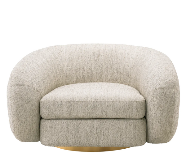 Cosenza swivel armchair by Eichholtz