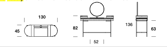 Toaletka Beauty Brera marki Former In Italia