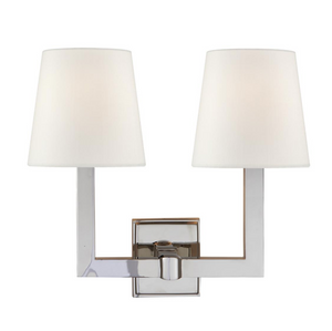 Kinkiet Square Tube Double projektu Chapman & Myers marki Visual Comfort