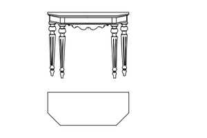 Luke console table by Gianfranco Ferré Home
