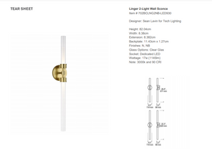 Sean Lavin Linger 2 wall lamp