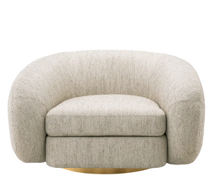 Cosenza swivel armchair by Eichholtz