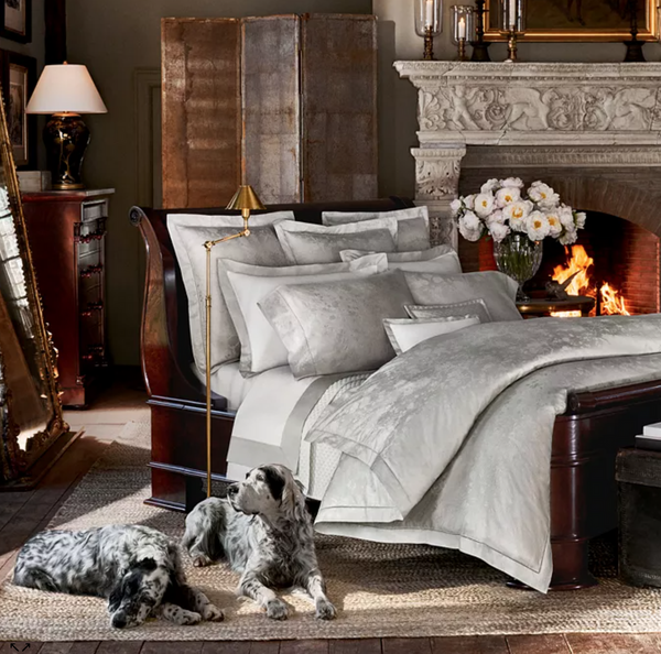 Housse de couette Ralph Lauren Home, de la collection Bethany (Platinium)