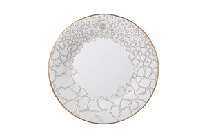 Set of six Roberto Cavalli Home dinner plates, from the Giraffa collection