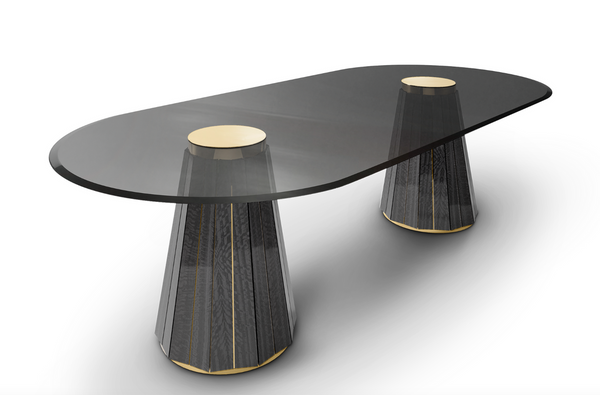 Darian Oval dining table by Luxxu
