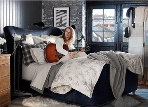 Graham sheet (gray) by Ralph Lauren Home, from the Hoxton collection