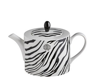 Roberto Cavalli Home teapot, from the Zebrage collection