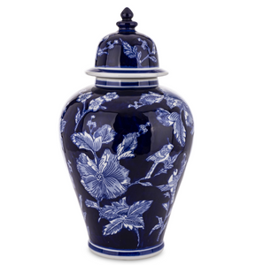 Vase X navy blue