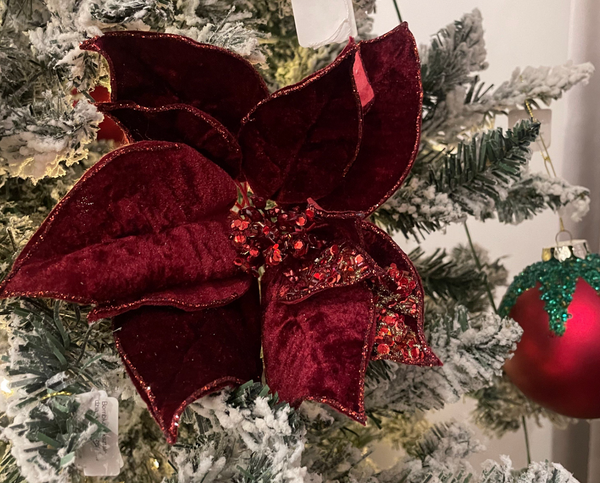 Christmas ornament - Star of Bethlehem maroon