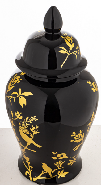 Waza ceramiczna Black Gold Blossom