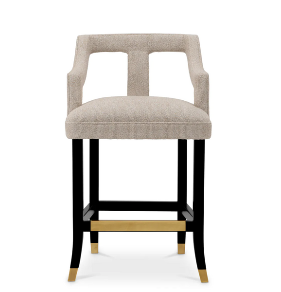 Roumier bar stool by Eichholtz