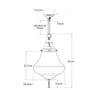 Xavier Small pendant lamp by Ralph Lauren Home