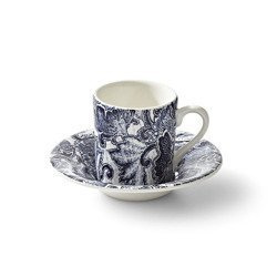 Ralph Lauren Home x Burleigh Faded Peony Indigo Espresso Cup