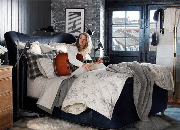 Graham sheet (gray) by Ralph Lauren Home, from the Hoxton collection