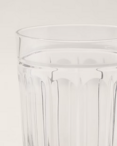 Set of two Ralph Lauren Home crystal glasses, from the Coraline Highball collection