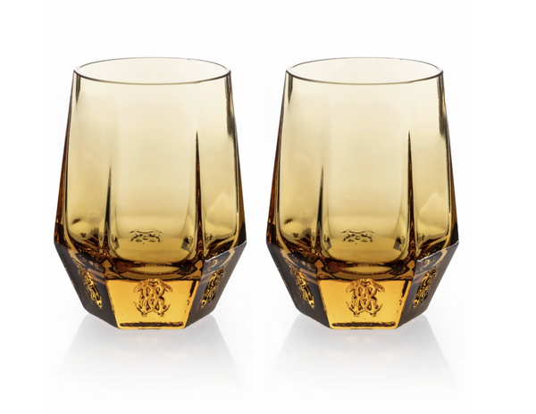 Roberto Cavalli Home Python set of two water glasses