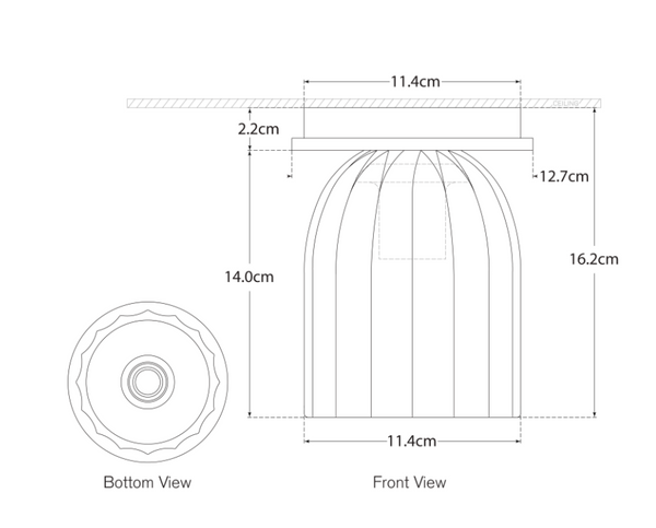 Asalea Single wall lamp by Aerin Visual Comfort brand