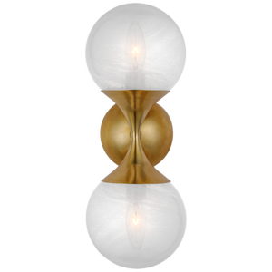 Aerin Cristol Small Double wall lamp by Visual Comfort