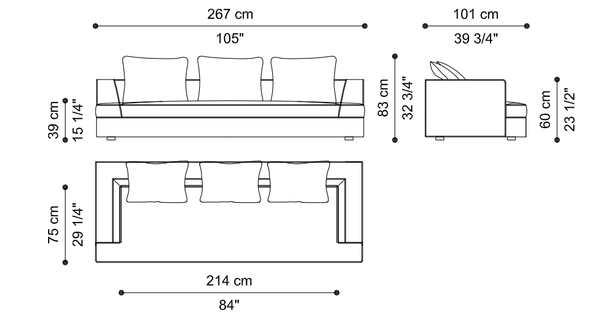 Sofa Gianfranco Ferré Home Leicester