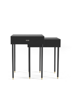 Set of two stackable Duo tables by Gianfranco Ferré Home