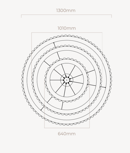 Avalon Triple chandelier by CTO Lighting