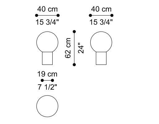 lampa stołowa Bulb marki Gianfranco Ferré Home