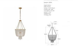 Aerin Jacqueline chandelier by Visual Comfort 
