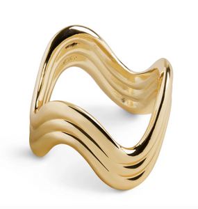 Zestaw czterech pierścieni do serwetek L'Objet, Ripple 